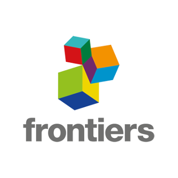 The logo for "frontiers."